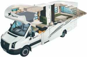 recreation vehicle vanity van motor home rv caravan mobile home luxury vehicle